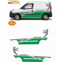 Наклейка naklejki bus партнер peugeot
