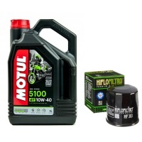 Масляный motul 5100 10w40 4l . фильтр hf303 , honda vt1100c , 90 - 07r.