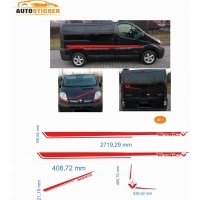 Наклейка naklejki okleina wlep bus renault trafic модель 07