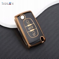 Tpu корпус kluczyka для автомобиля с пилот корпус для peugeot 107 206 207 307 308 406 для