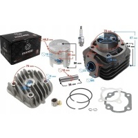 Цилиндр головка блока цилиндров 70 skuter 2t aprilia yamaha mbk 10mm moretti