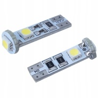 Диод светодиодный w5w 12v 3x5050 smd canbus 2 шт . alkotest jednorazowy