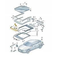 Обтекатель люка volkswagen oe 3g5877651