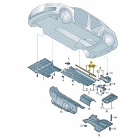 Накладка крепежный пыльники опора левая audi q3 rsq3