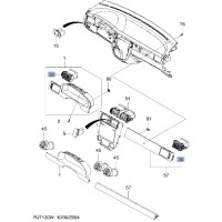 Воздуховод печки (дефлектор) Chevrolet Lacetti J200 2008 96435859, 96554941