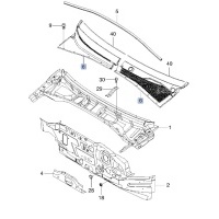 Жабо Chevrolet Lacetti J200 2008 96544353