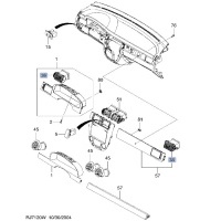 Воздуховод печки (дефлектор) Chevrolet Lacetti J200 2008 96435859