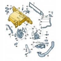 Volkswagen audi seat 04l129711ab коллектор впускной с радиатором