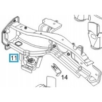 Лонжерон prz левый opel vectra c , signum 13115243
