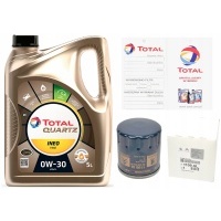 Масляный фильтр total ineo 0w30 5l peugeot 308 3008 508 5008 1.2 thp 2.0 hdi