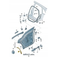 Новые оригинальные audi oe пленка zabezp.przed uderzeniami kamieni 8r0839981c