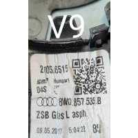 Стекло зеркала наружного левого Audi A4 B9 (2015—2020) 2017 8W0857535B