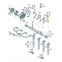Провода впрыска volkswagen транспортер 2 , 0 tdi 10 - 19