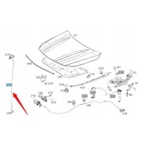 Опора капота мерседес а b cla gla a2468870072