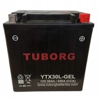 Аккумулятор гелевый tuborg ytx30l - bs гель yix30l - bs 30ah 450a harley davidson