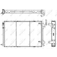 радиатор двигателя nrf 58941 6001025340