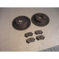 Тормозные диски тормозной 260mm колодки задняя volkswagen touran i гольф v jetta v