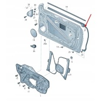 Volkswagen scirocco mk3 фронт left door seal rubber 1k8837479e5ap