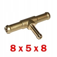 Металлический тройник соединитель топлива 8x5x8 8mm 5mm для webasto eberspacher - новый !