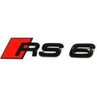 Эмблема крышки багажника задняя чёрный audi a6 rs6 c8 оригинал