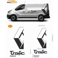 Наклейка naklejki okleina wlep bus renault trafic модель 08