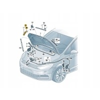 * уплотнитель капота сторона правый volkswagen touran oe: 5ta823709a