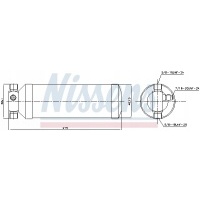 Осушитель кондиционера nissens 95036 6025107659