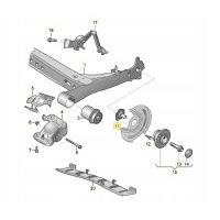 Чоп tylnej оси seat арона ibiza v skoda скала volkswagen поло 6 t - roc 2q0501117c