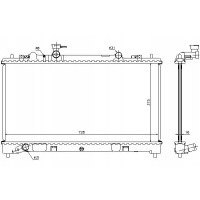 радиатор двигателя nissens l3r415200c l3r415200b l3