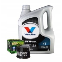 Масляный syntetyczny valvoline 10w40 4t 4l фильтр hiflo hf138
