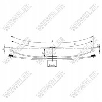 Листовая iveco f011t430za75 , o.e . 504087350