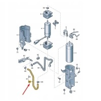 New volkswagen транспортер vi t6 fuel line 7e0130307l