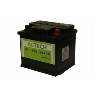 Аккумулятор немецкий agtech 12v 45ah 360a + п