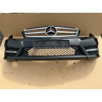 Бампер мерседес c класса w204 amg рестайлинг в сборе снятая pdc омыватели оригинал