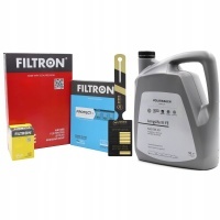 Filtron комплект для passat b6 touran 1.9 2.0 tdi масляный volkswagen fe 0w30 5l