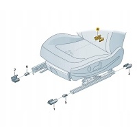 Новые оригинальные audi oe крышка направляющей черный атласная 8v0881347b01c