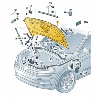 Капот volkswagen tiguan allspace 5nn823031b . продукт новый , oryginalny