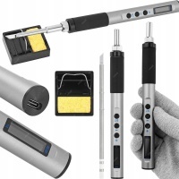 Lutownica precyzyjna kolbowa pts100 oled 65w usb - c на пещеры t12 t12 - k