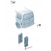 Volkswagen транспортер vi t6 tailgate control unit 7e0959107a