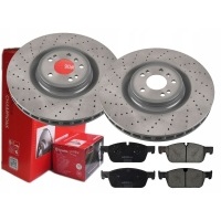 тормозные диски колодки brembo передняя мерседес x166 375mm