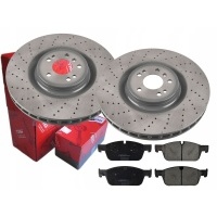 Тормозные диски колодки trw передняя мерседес x166 375mm