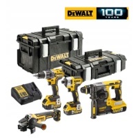 Dewalt комплект комбо 4 инструментов bezszczotkowych - 3 x 5 ах tstak dck422p3