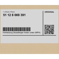 Корпус бампера заднего нижняя mpa bmw 3 g20 g21