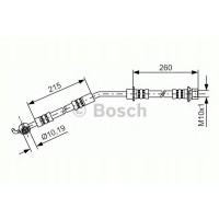 провода тормозные гибкий bosch 1987481410