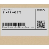 Крышка порога с подсветкой переднее luxury line bmw 5 g30 g31 g38