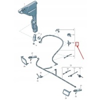 New audi a8 4n headlight washer pipe 4n0955667