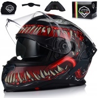 Kask мотоцикл | вито presto | monster venom система pinlock диафрагма