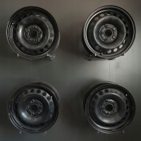 4× колесо штампованное volkswagen oe 5q0601027ba / at 6.0 