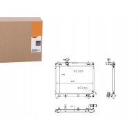 Радиатор двигателя nrf 164000y060 1640047100 164004