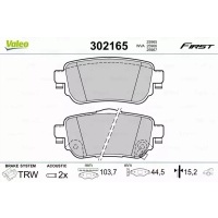 valeo 302165 комплект тормозной колодок , тормоза тормоз